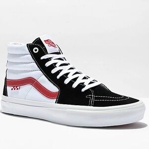 Vans Sk8-Hi Athletic Black & Red Skate Shoes “Size 9 Women” or Size “7.5 Men”